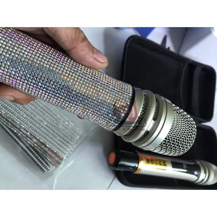 micro, vỏ tay micro, áo bọc micro kim tuyến, vỏ áo mic, vỏ bọc micro, micro bolero, microphone, mic karaoke