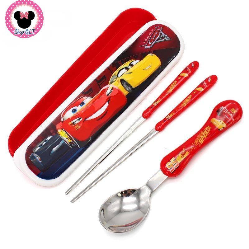 Bộ Đũa Thìa Inox siêu đẹp hãng DlSNEY . hình hoạt hình