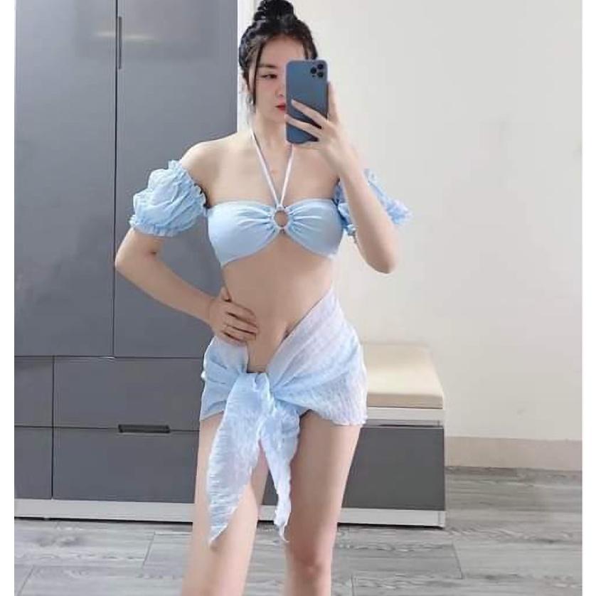 BIKINI 2 MẢNH VẢI XỐP KÈM KHĂN NHIỀU MÀU SẮC BIKINI UMI