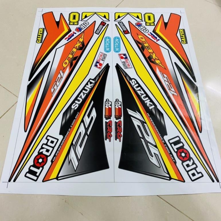 Tem rời dành cho Axelo đỏ đen