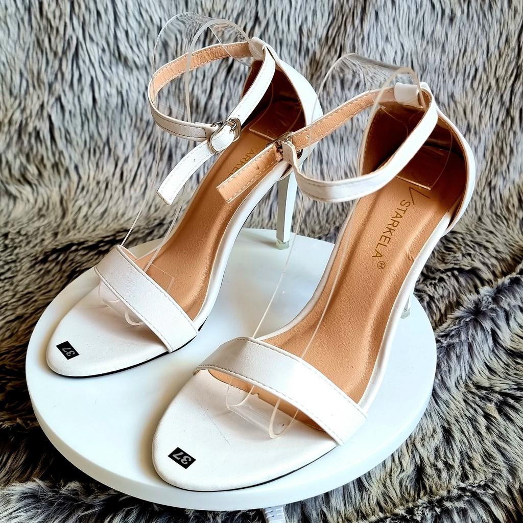 Giày Cao Gót Sandal Nữ Quai Hậu Cao Gót 7 Phân Đơn Giản Mà Đẹp MS 022