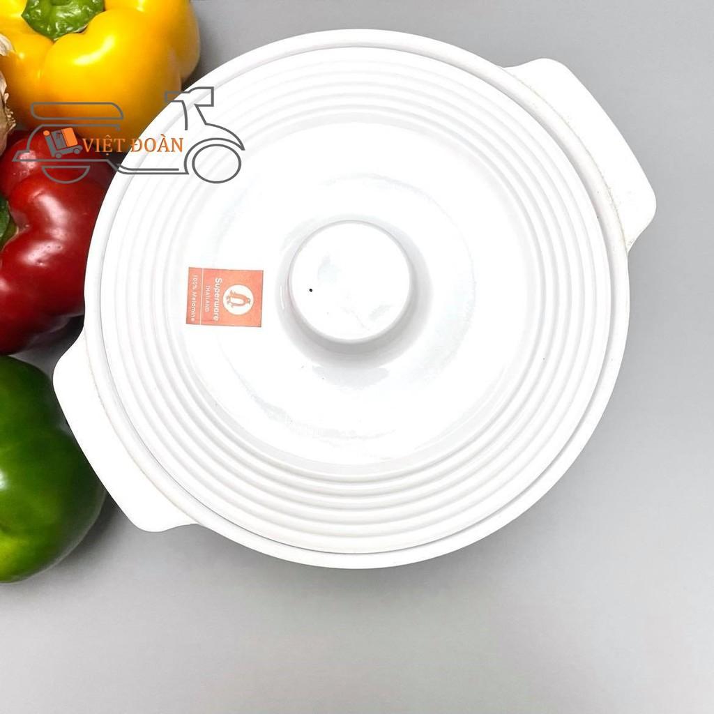 THỐ MELAMINE CAO CẤP THAILAND - TÔ BÁT THỐ ĐỰNG CƠM CANH, đựng thực ăn chín có NẮP ĐẬY - KHÔNG DÙNG TRỰC TIẾP TRÊN BẾP