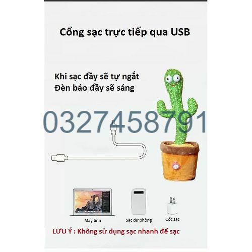 Cây Xương Rồng Nhồi Bông Có Nhạc, Biết Nhảy Biết Múa và Nhại Tiếng 120 Bài Hát