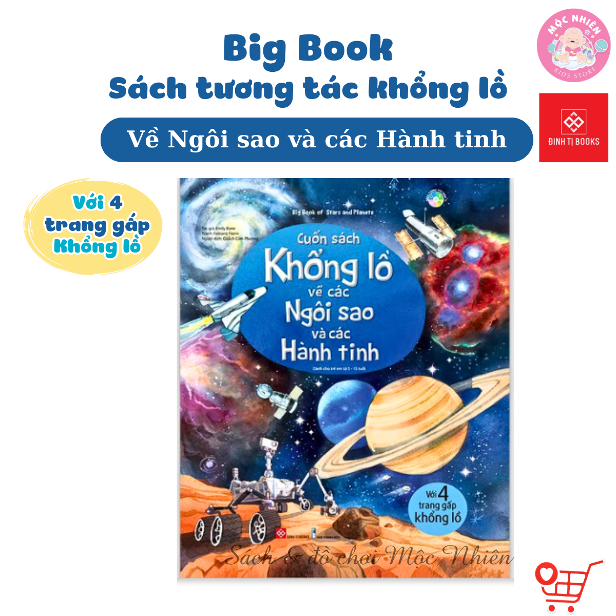 Sách Tương Tác - Big Book - Cuốn Sách Khổng Lồ Đinh Tị Nhiều Chủ Đề - Các Ngôi Sao Và Các Hành Tinh