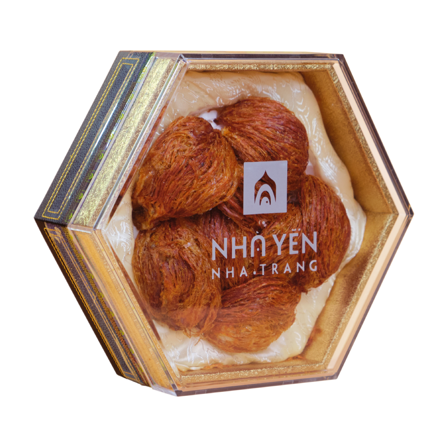 Tổ Yến Huyết Sơ Chế - Hộp 100 Gram - Tổ Yến Sơ Chế - Nhà Yến Nha Trang - Đặc Sản Nha Trang - Yến Sào Chất Lượng