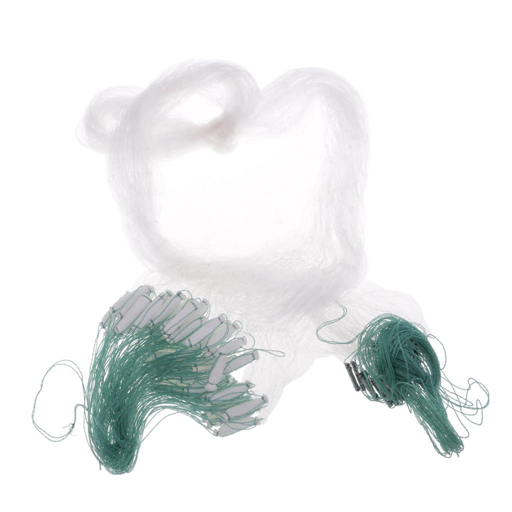 2xFishing Gill Net Fish Trap Monofilament Small Mesh Gill Hole Size 3x3cm