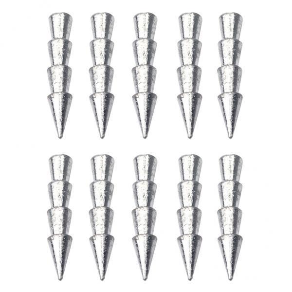 2-3pack 10x Offset Hook Lead Weight Worm Sinker for Sea Offshore Boat Fishing