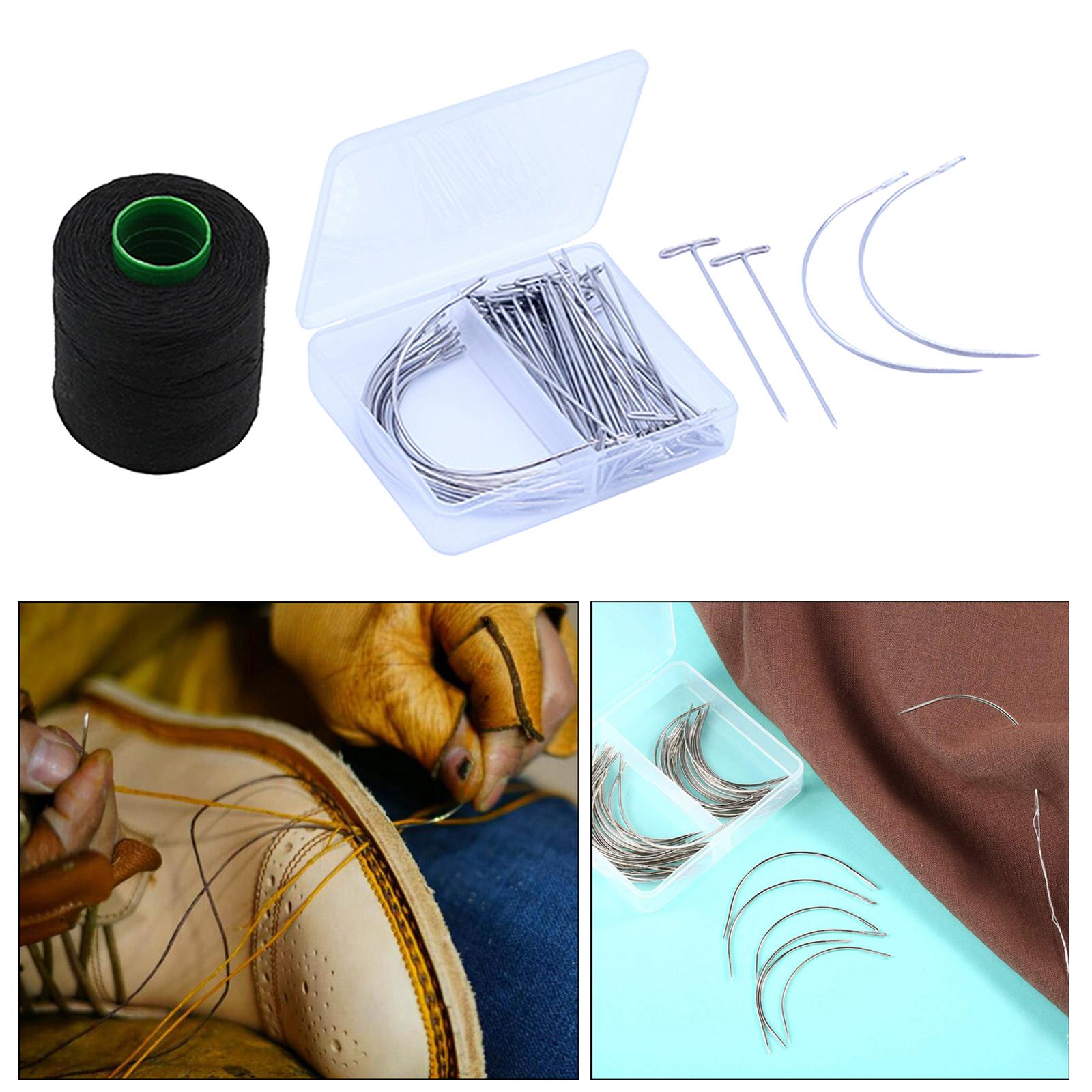 Wig Making Needle Carpet Leather Canvas Repair C Type J Curved Needles