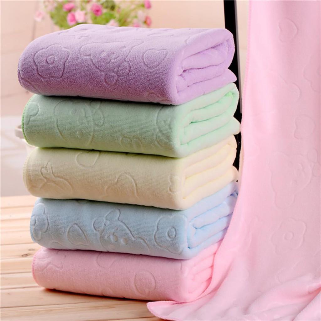 Khăn Tắm Xuất Nhật Họa Tiết In Chìm Siêu Mềm Mịn Khổ Lớn 70x140cm