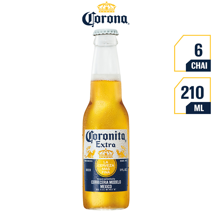 BIA CORONITA 24 CHAI 210ML