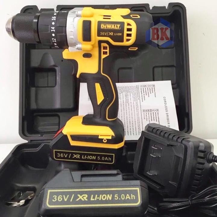 Máy Khoan Dewalt 36V- 3 Chức Năng - Khoan bê tông, Không chổi than, Máy bắt Vít 36V Có Búa