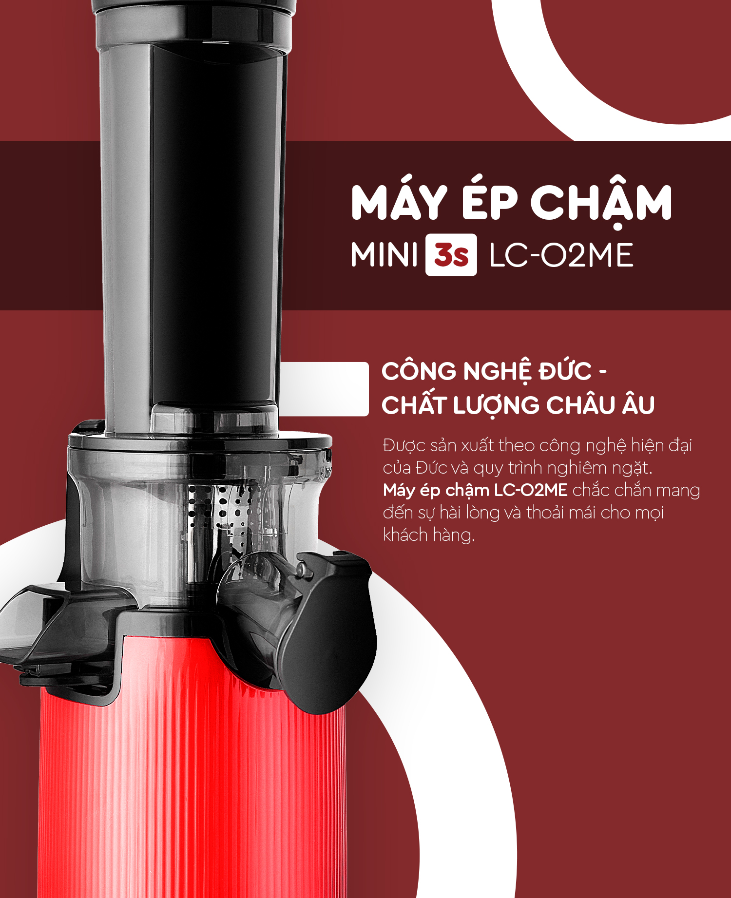 MÁY ÉP CHẬM MINI 3S LAZYCHEF - THÁO LẮP TRONG 3 GIÂY, BẢO HÀNH 12 THÁNG, HÀNG CHÍNH HÃNG