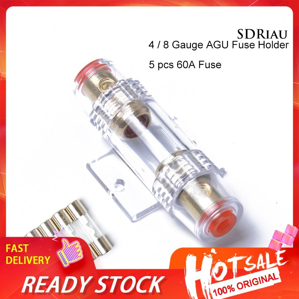 POWER Dây Cáp Cầu Chì Khuếch Đại Âm Thanh 60a Cho Xe Hơi