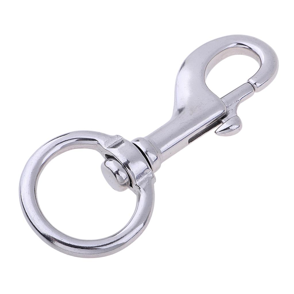 4x316 Stainless Steel Swivel Eye Snap Hook Dog Leash Swivel Clip 80MM