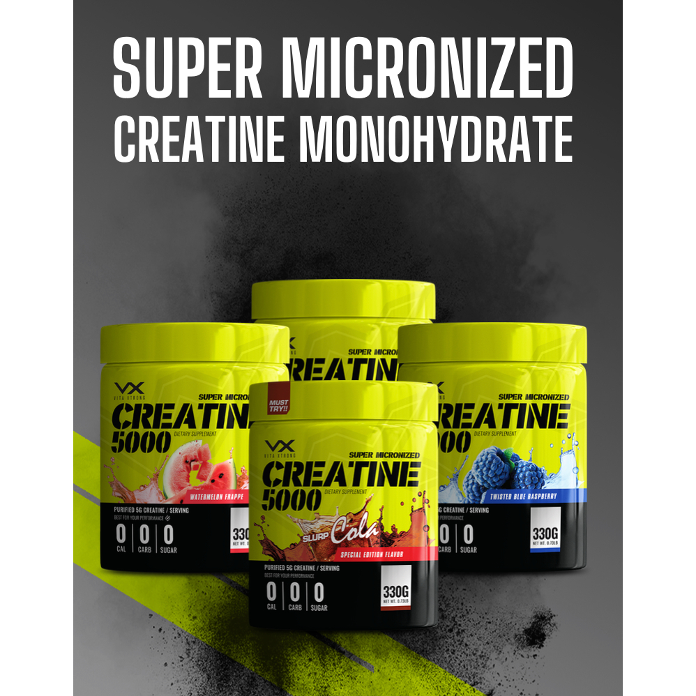 VitaXtrong Bột Tăng Sức Mạnh Creatine 5000 (300g, 500g) Thực Phẩm Bổ Sung Creatine Tinh Khiết | MuscleStore