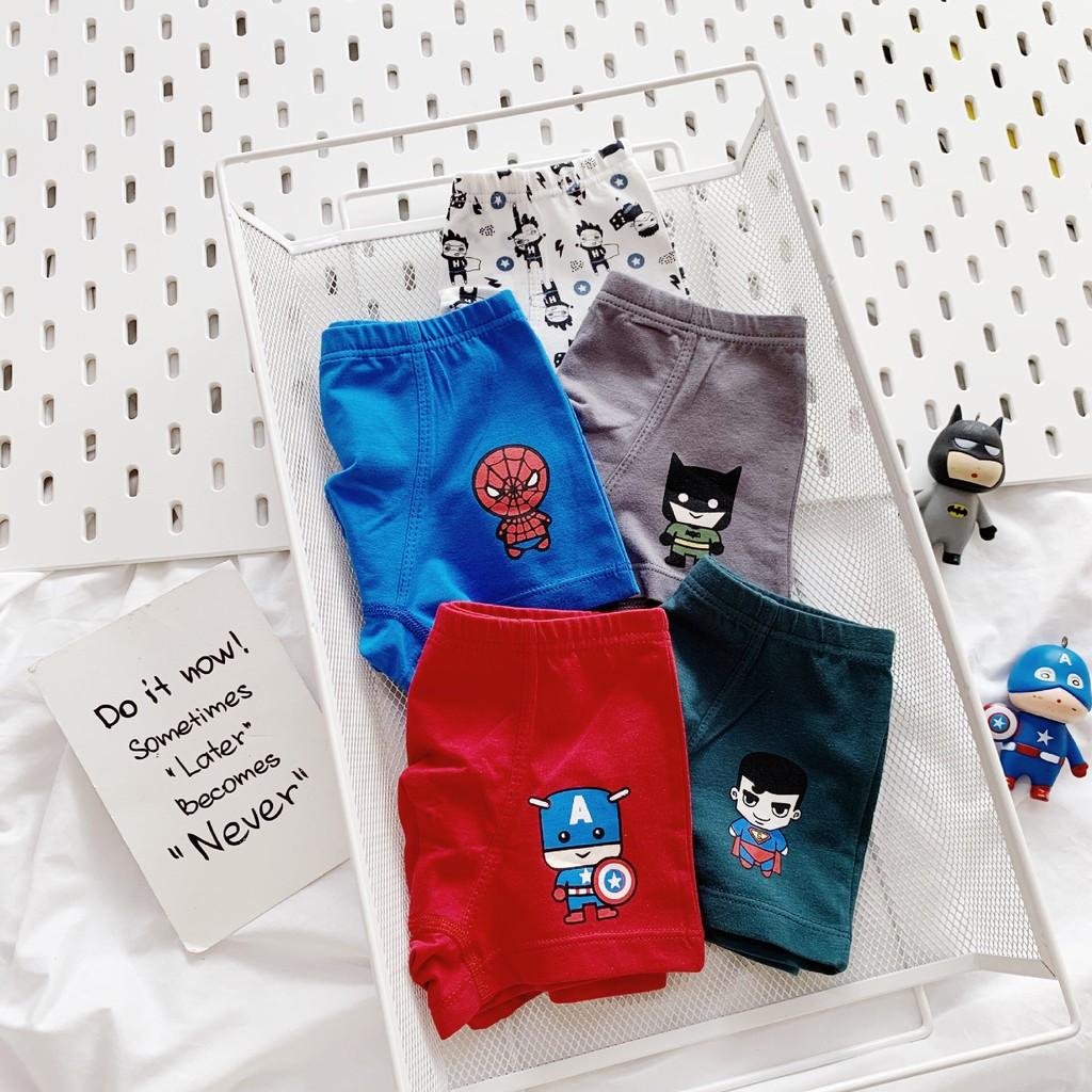 Set 5 Quần Lót Cotton Họa Tiết Hoạt Hình Cho Bé Gái