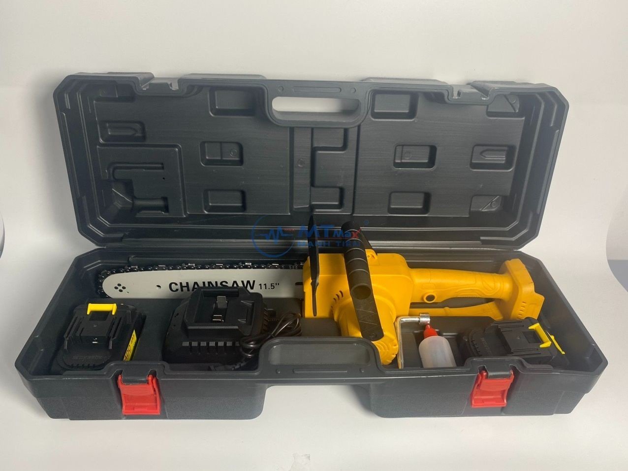 Máy Cưa Xích PRADO – Lam Xích 30cm, Tặng 2 Pin 21V, Thiết Kế Nhỏ Gọn, Tiện Lợi Đi Rừng, Làm vườn , Làm Gỗ Mỹ Nghệ