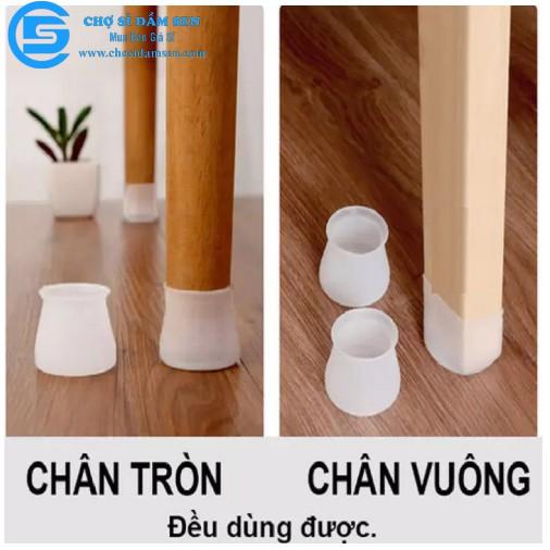 VỎ BỌC CHÂN BÀN GHẾ BẰNG SILICON DÀY CHỐNG XƯỚC SÀN, BỊT CHÂN BÀN GHẾ CHỐNG TRƯỢT AN TOÀN HÌNH TRÒN