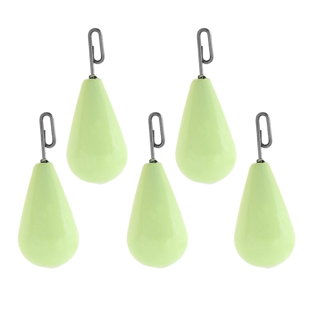 Luminous Quick Insert Lead Sinker Fishing Lead Weights Fishing Balls Weights Fishing Jig Heads Sinkers
