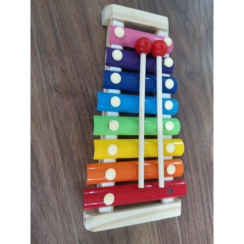 Đồ chơi âm nhac Đàn Xylophone gỗ 8 thanh quãng-Đồ chơi giáo dục