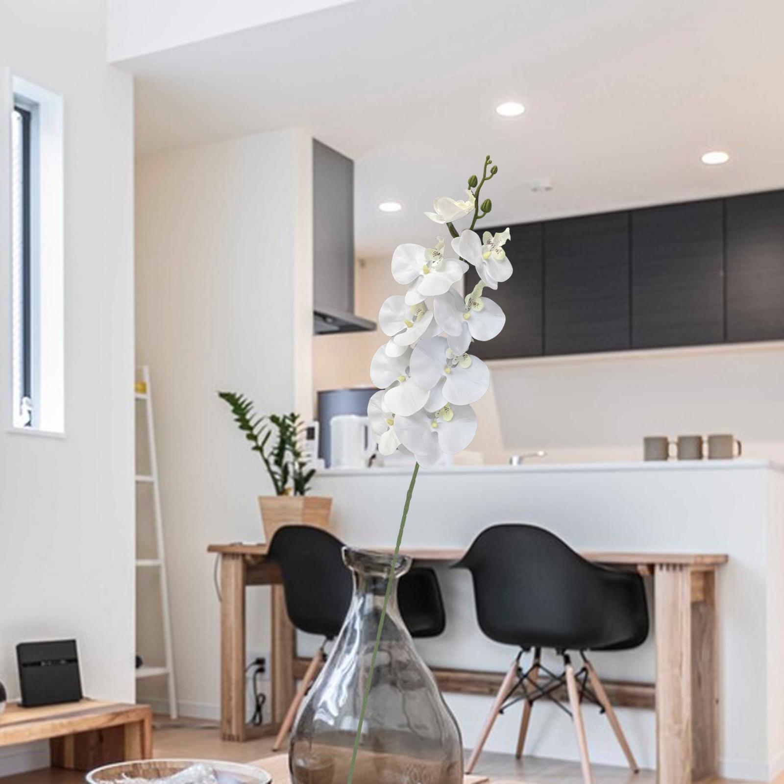 Flowers Home Decor Artificial Orchid for Vase Office Restaurant