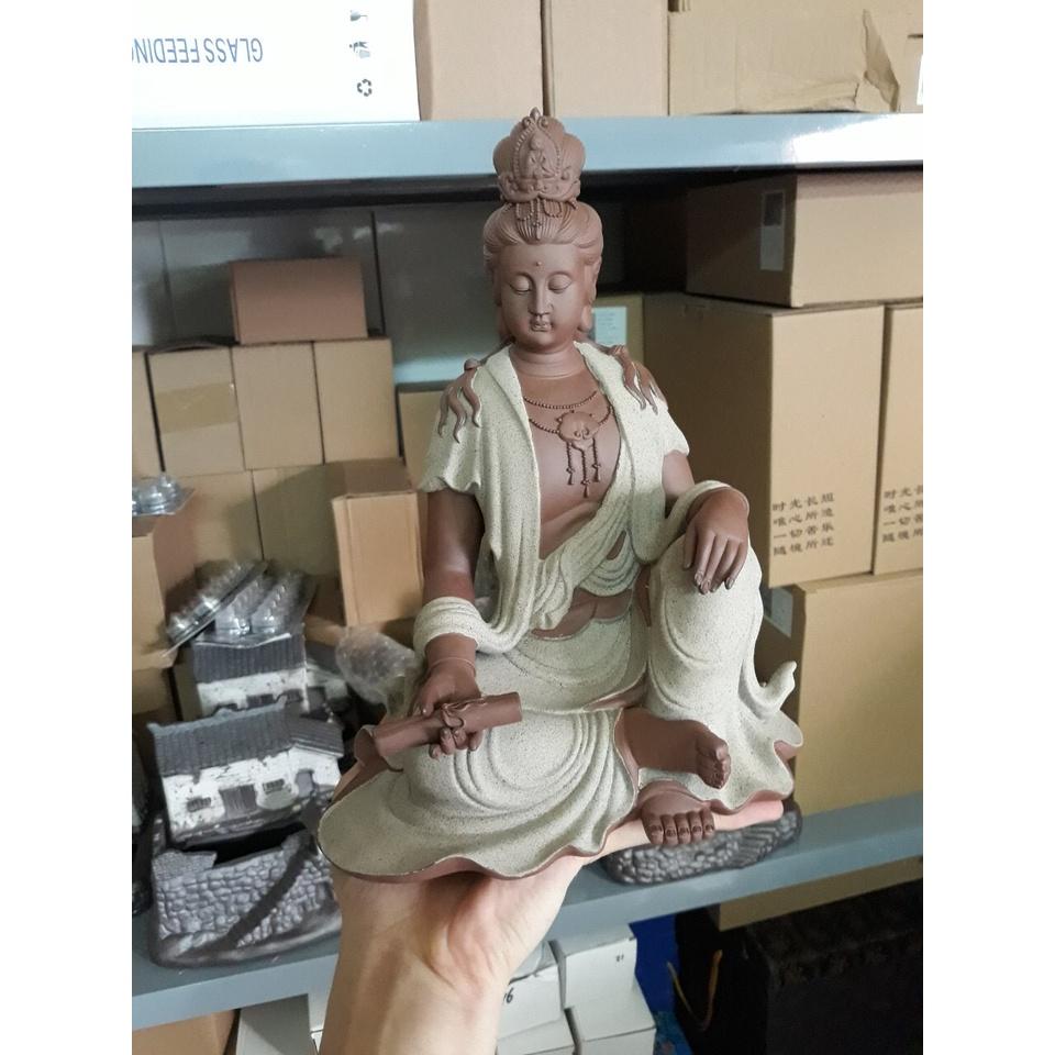 TƯỢNG PHẬT BÀ QUAN ÂM PHỔ HIỀN- TƯỢNG QUAN ÂM BỒ TÁT GỐM TỬ SA CỠ LỚN