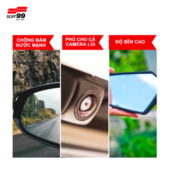 Chai xịt chống bám nước gương chiếu hậu, camera lùi Soft99 Glaco Mirror Coat Zero G-65 40ml
