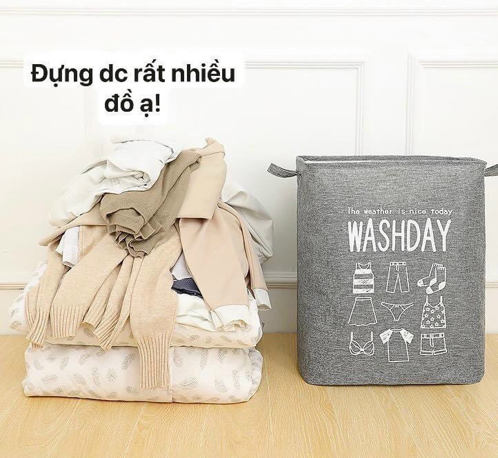 Túi vuông đựng chăn màn, quần áo, drap, đồ dùng cá nhân.. size 75 Lít - Họa tiết cực xinh vải dày dặn có thể gấp gọn