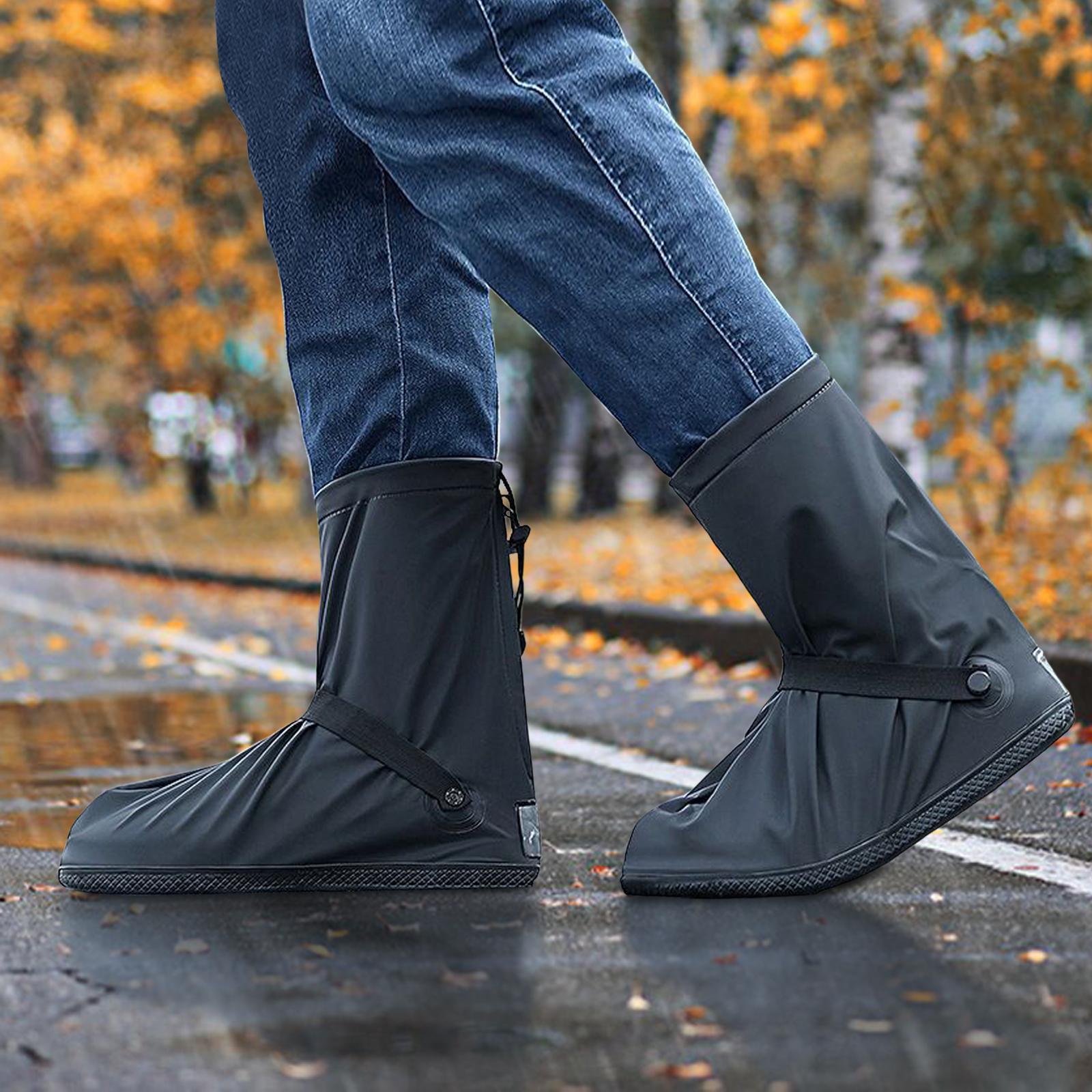 Waterproof Boots Covers ,Rain Shoe Cover, Galoshes ,Foldable ,Slip Resistance ,Shoe Protectors Overshoes Reusable Rain Boots for Fishing Mud Snow