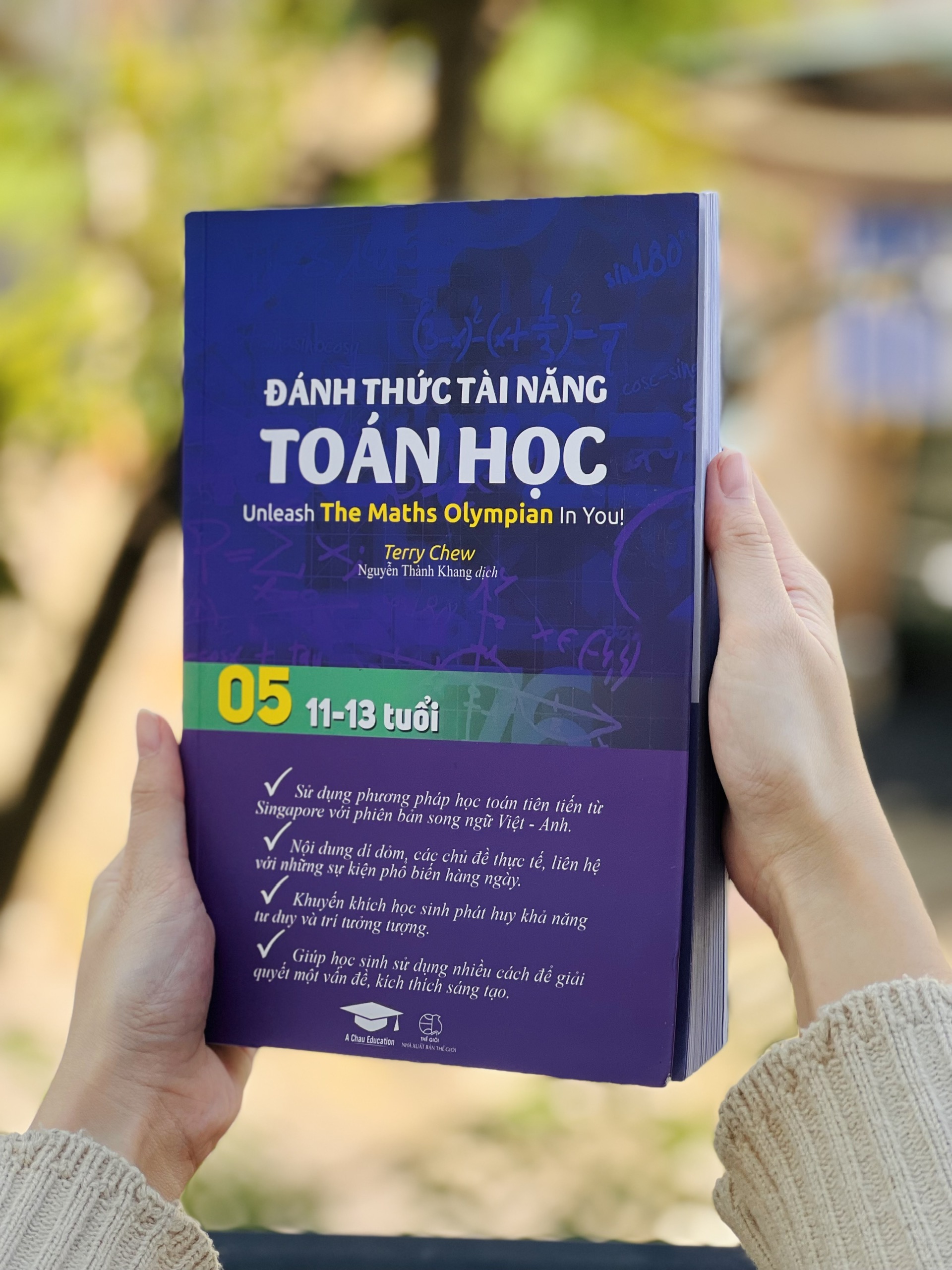 Sách - Đánh Thức Tài Năng Toán Học 05 - Sách Tham Khảo Kiến Thức Toán Lớp 5, Lớp 6 ( 11 -13 tuổi ) - Á Châu Books, bìa mềm, in màu