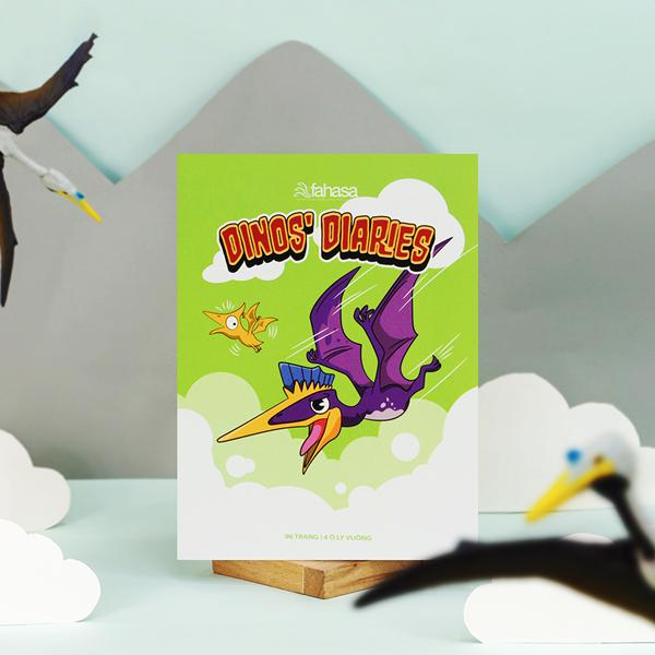 Tập Học Sinh Dinos' Diaries - 4 Ô Ly Vuông - 96 Trang 100gsm - The Sun - Quetzal