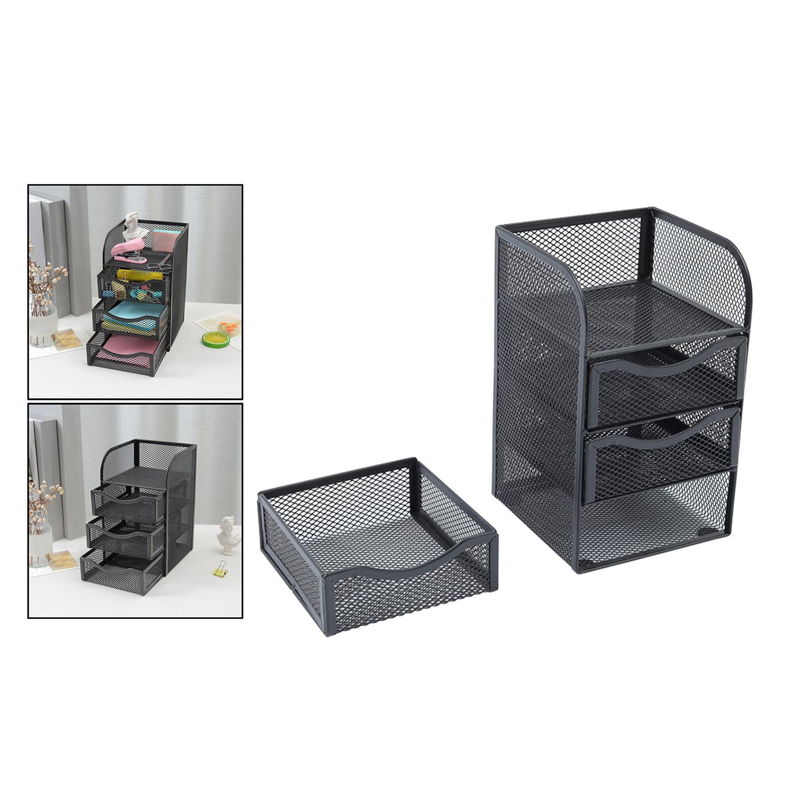3-Tier Paper Organizer Letter Tray Letter Shelf Rack Paper Letter Tray Organizer for School