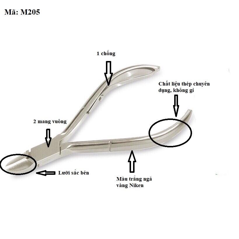 Kìm nghĩa cắt móng M205, kềm nghĩa cắt móng M205, kềm nghĩa M205