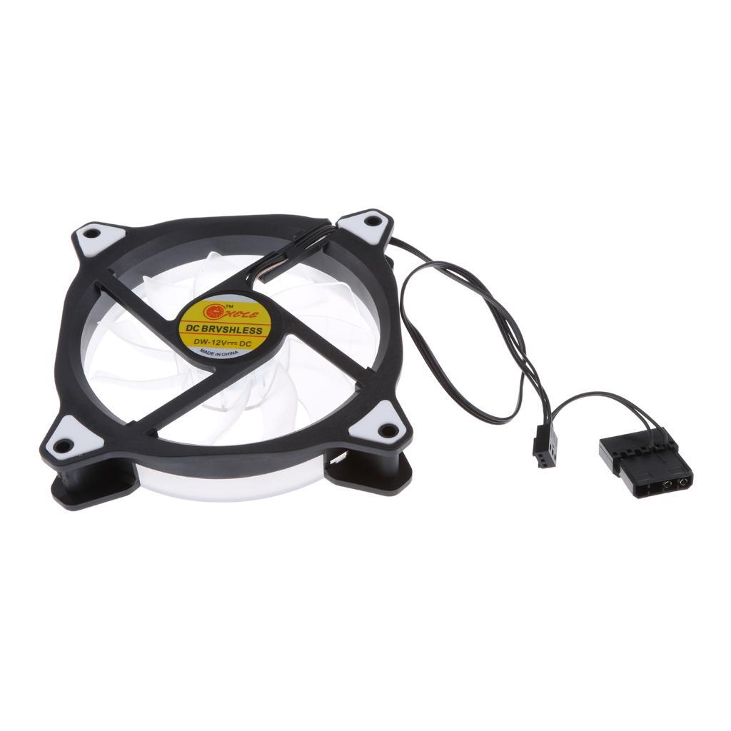 120mm Colors LED  Light 3Pin/4Pin PC Computer Fan Case Cooling Fan