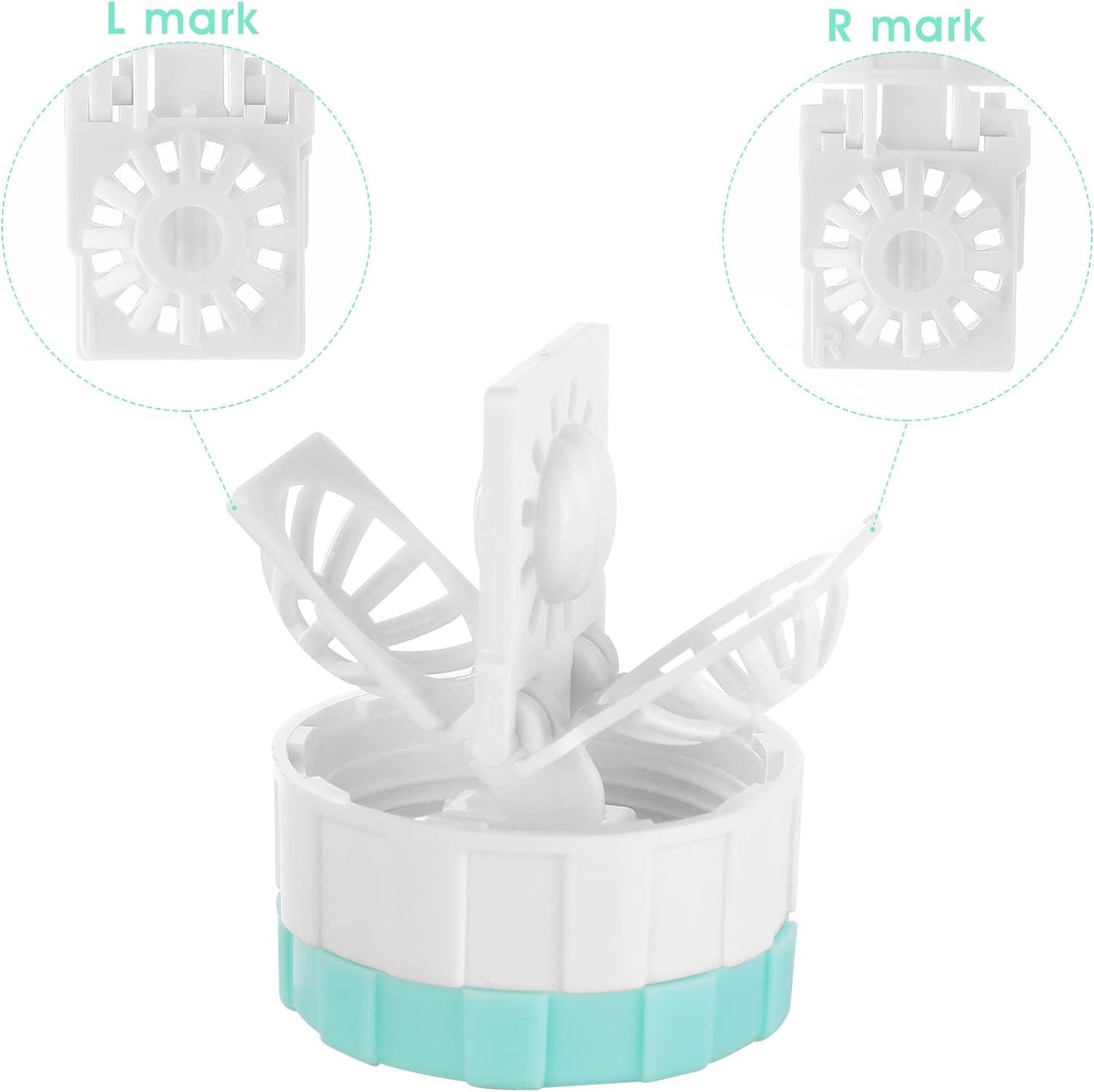 Bộ 5 Dụng Cụ Làm Sạch Kính Áp Tròng Bằng Tay, Hộp Đựng Kính Áp Tròng, Hộp Làm Sạch Kính Áp Tròng Xoay Di Động Để Sử Dụng Hàng Ngày