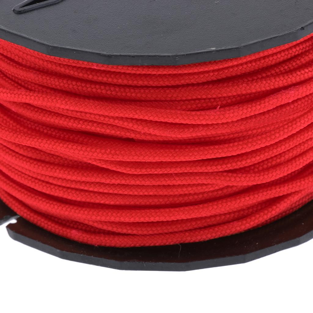 31m Polyester Paracord Rope Parachute Cord for Crafting, Tie-downs, Camping