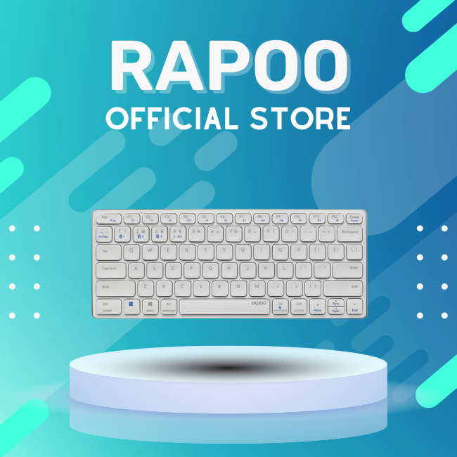 Bàn Phím Không Dây Rapoo E9050G ( Bluetooth 3.0/ 5.0/ Wireless 2.4GHz ) - Hàng Chính Hãng