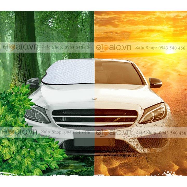 Tấm che chắn nắng nóng kính lái xe ô tô Hyundai Santafe 3 Lớp Cao Cấp - OTOALO
