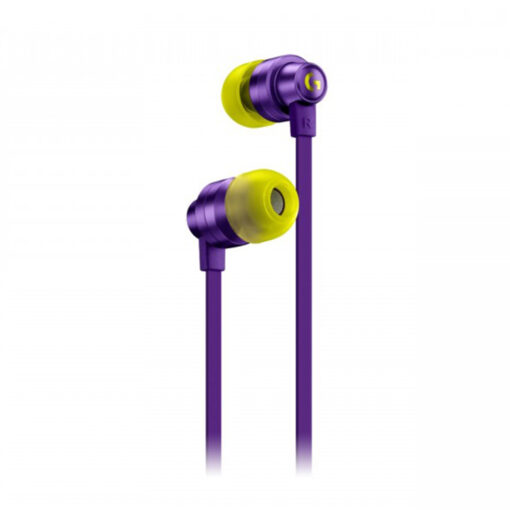 Tai Nghe Game In - Ear Logitech G333 - Màn Loa Động Kép Dual Driver, Độ Bền Cao, 3.5Mm Aux, Mic Và Điều Khiển Trên Dây - Màu Tím - Hàng Chính Hãng