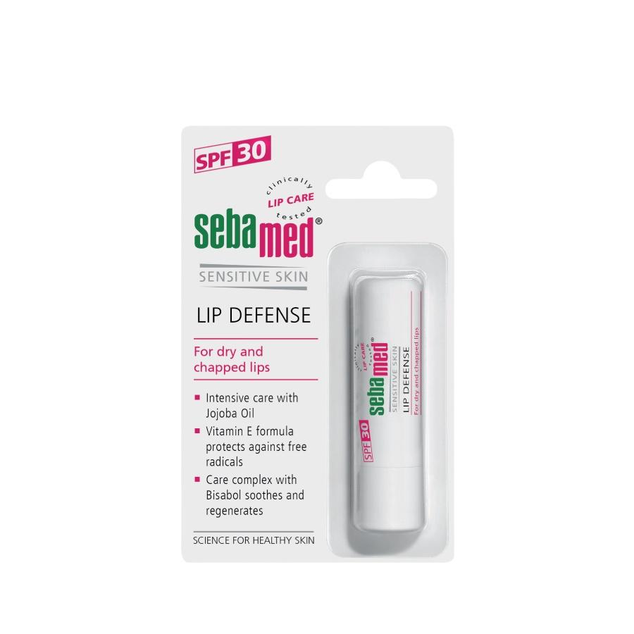 Son dưỡng bảo vệ, chống khô và chống nứt môi Sebamed Sensitive Skin Lip Defense không màu 4.8g