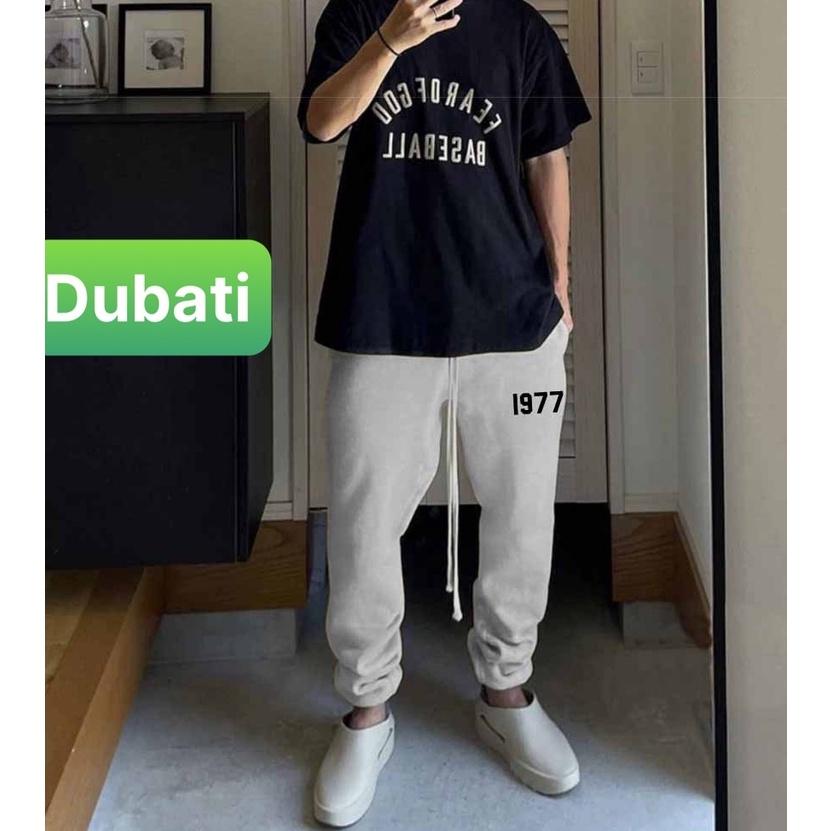 QUẦN JOGGER NAM NỮ UNISEX CHẤT NỈ DÀY DA CÁ ỐNG SUÔNG RỘNG 1977 PHONG CÁCH CAO CẤP MỚI -DUBATI FASHION