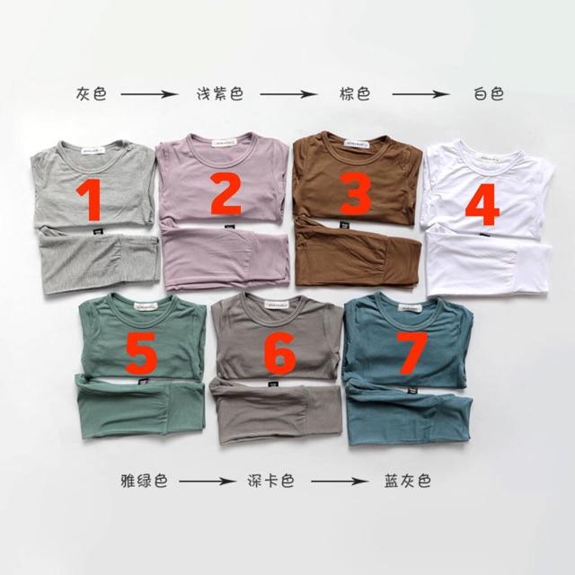 Bộ cotton cạp cao cho bé