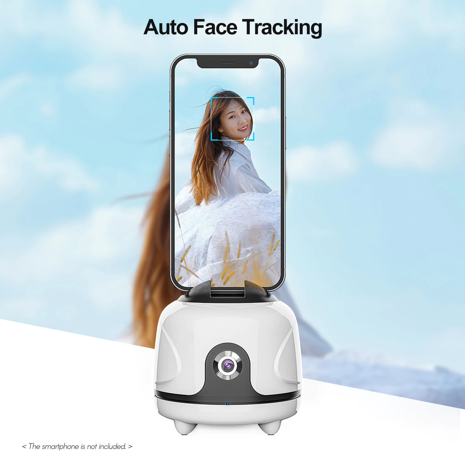 Ulanzi Cameraman AI Smart Auto Tracking Mount - Cảm biến thông minh, theo dõi khuôn mặt, xoay 360° - Hàng Chính Hãng
