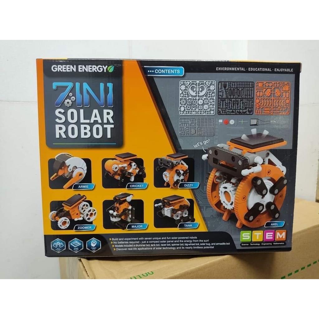 ĐỒ CHƠI GIÁO DỤC STEM LẮP RÁP ROBOT SOLAR 7 IN 1 CHẠY BẰNG PIN NĂNG LƯỢNG MẶT TRỜI