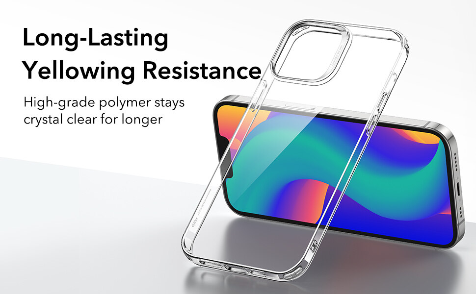 Ốp Lưng dành cho iPhone 14 Pro / 14 Pro Max/ 14/ 14 Plus/ ESR Project Zero Clear Case Trong Suốt Chống Ố Vàng - Kèm Combo Kính Cường Lực Màn Hình và Camera- Hàng Chính Hãng