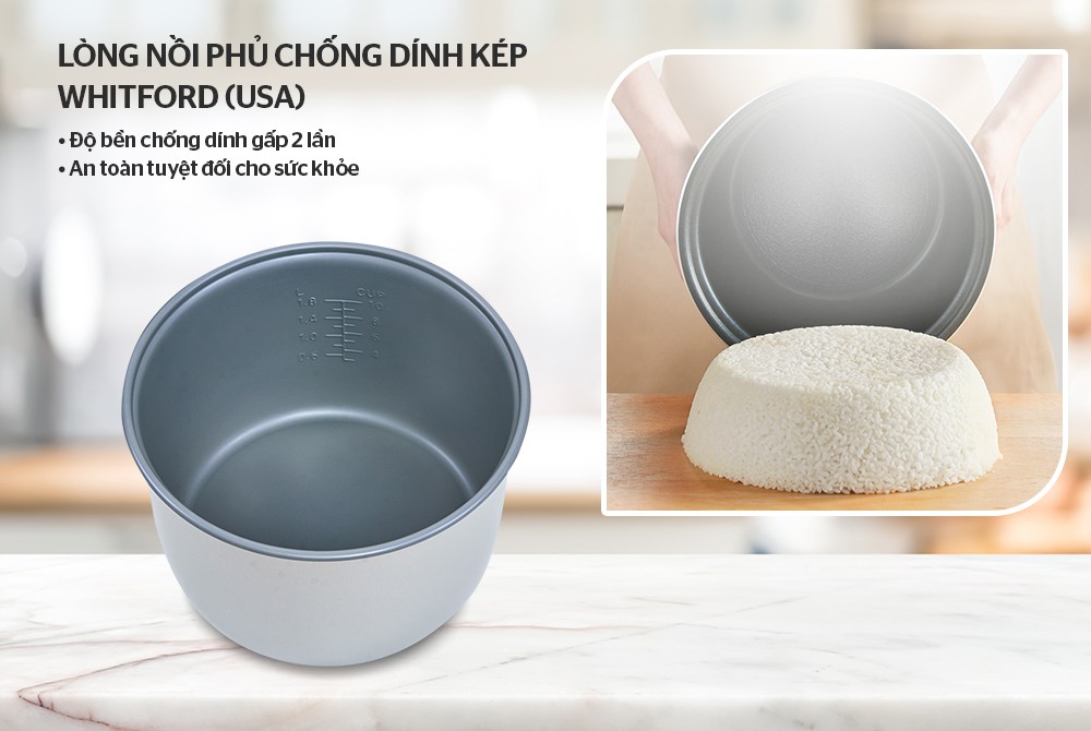 Nồi Cơm Điện Sunhouse SHD8616 1.8L - Hàng chính hãng