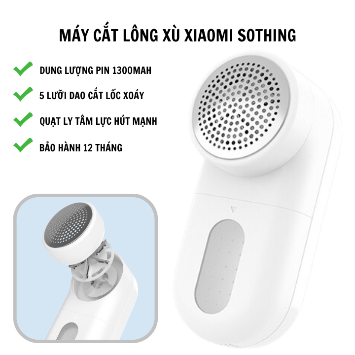 Máy cắt lông xù, xơ vải Xiaomi Sothing- Hàng chính hãng