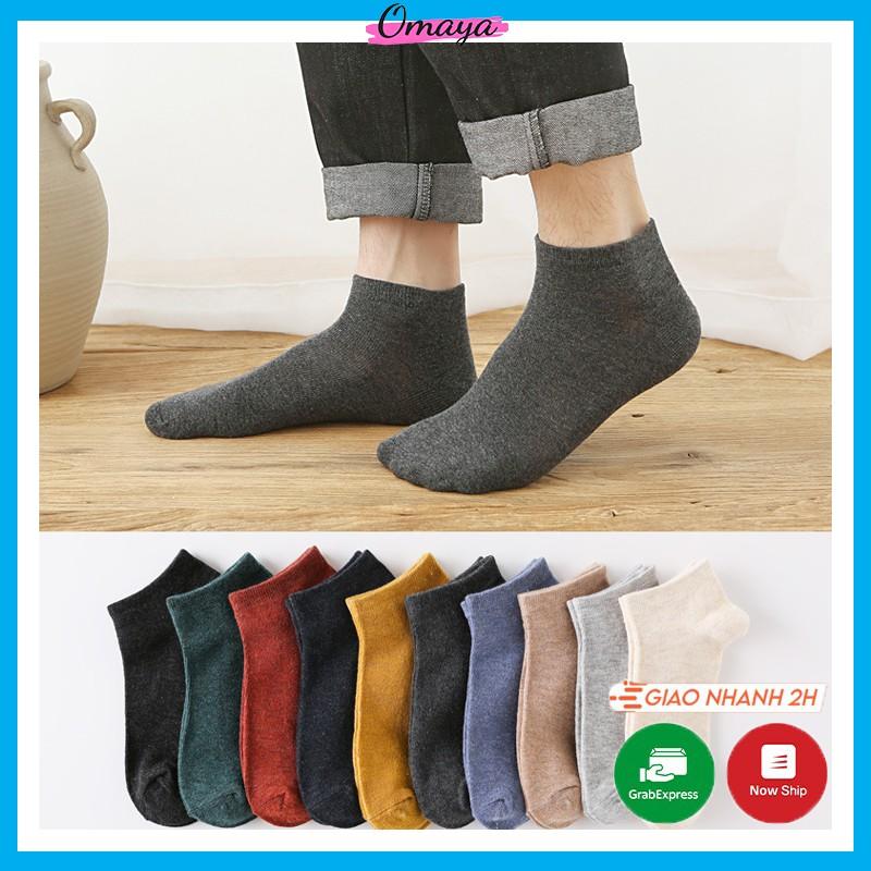 Set 5 đôi tất cổ ngắn chống hôi chân phong cách Vintage xuất Nhật T01