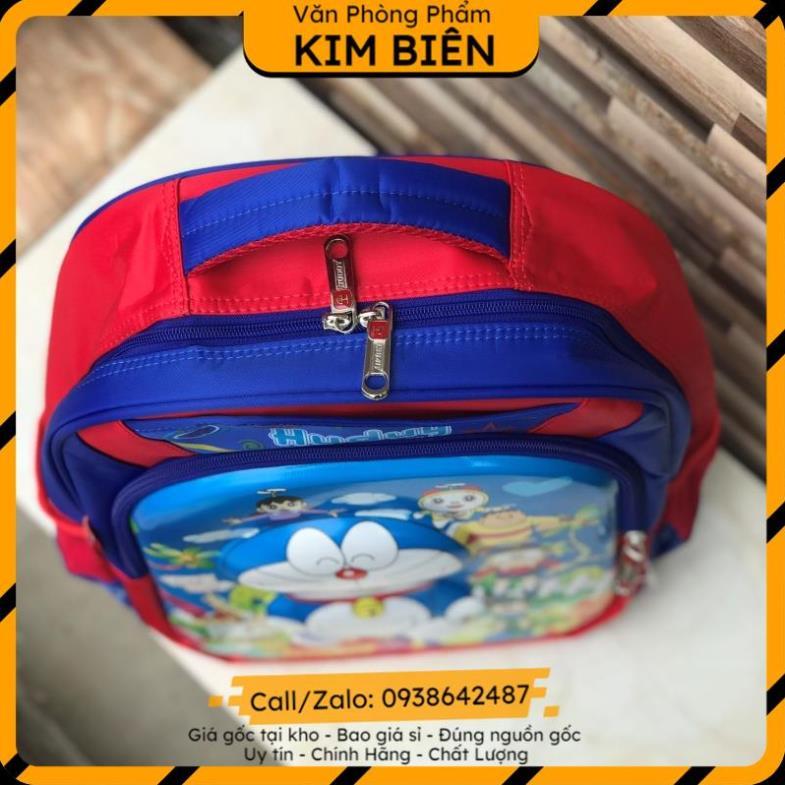 ️sỉ vpp,sẵn hàng️ Balo tiểu học, cặp học sinh cấp 1 chống gù lưng DORAEMON siêu nhẹ, chống thậm nước - VPP Kim Biên