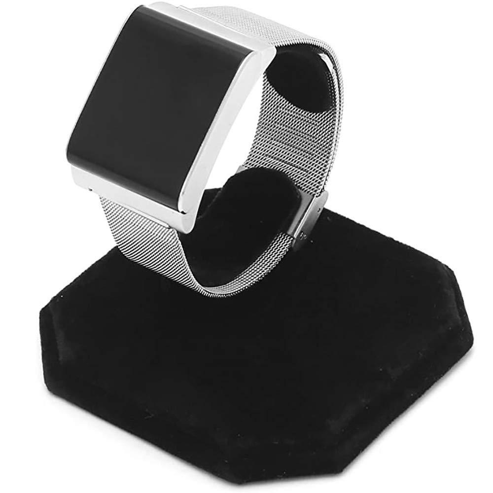 Đặt 2 hỗ trợ trình bày Velvet cho vòng đeo tay và đồng hồ đen